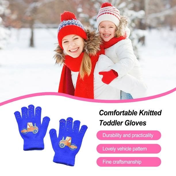 Guantes para niños Exquisitos guantes para mantener el calor para niños  Práctico accesorio de ropa simple con color sólido para ropa de invierno  Blanco 1 par Inevent AP009501-06B
