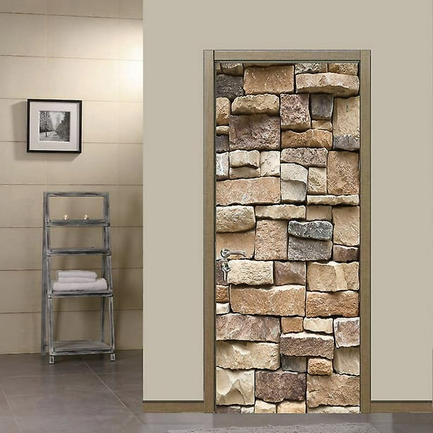 30 vinilo baldosas efecto piedra - adhesivo de pared