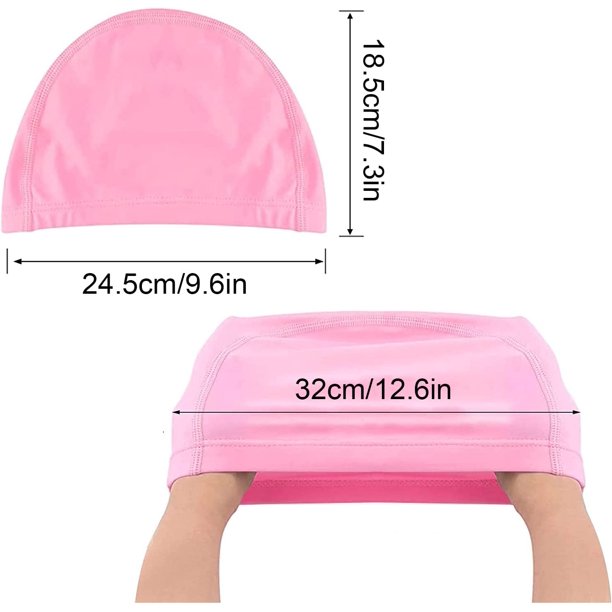 Gorro de natación elástico impermeable de tela de PU para proteger