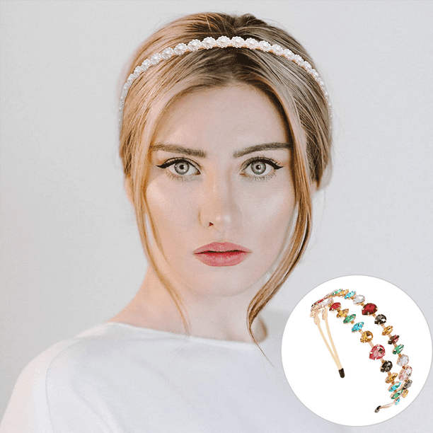 Diadema de diamantes de imitación para mujer, diadema de cristal de colores, accesorios para el pelo para fiesta de Navidad Vhermosa CPB-DE-LYY950-3 | Bodega Aurrera