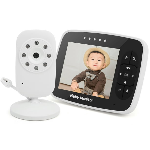 Monitor para Bebés, Video de Alta Resolución Monitor para Bebés  Intercomunicador de Voz Bidireccional Multifunción de Largo Alcance para  Interiores (Enchufe de la UE) : : Bebé