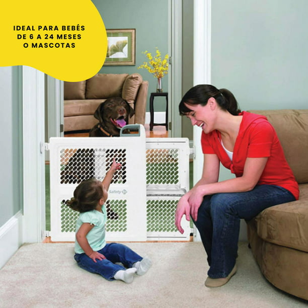 SAFELON 1 protector de seguridad para bebés, cerradura de puerta y tapón de  puerta para niños y mascotas, conveniente entrada de gatos, pestillo de