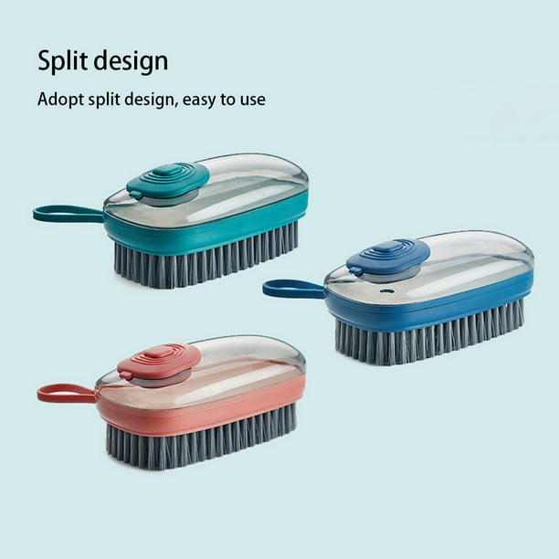 Herramientas de limpieza multifuncionales, Juego de cepillos para  lavandería y zapatos, tamaño mini, cepillo de limpieza