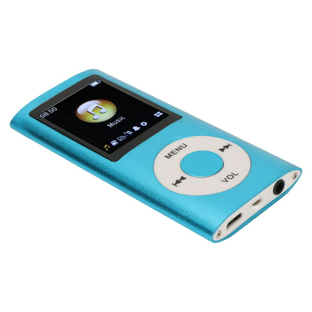 Reproductor de MP3, reproductor de música MP3 portátil sin pérdidas delgado  con auriculares, pantalla LCD de 1.8 pulgadas, reproductor de música