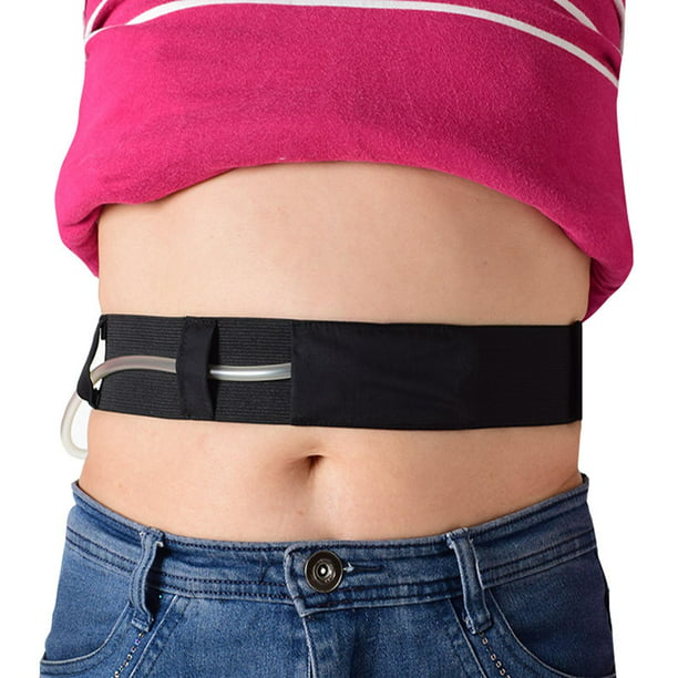 Cinturón de diálisis abdominal Accesorios ajustables Protección cómoda del  cinturón de drenaje Negro M jinwen Faja Abdominal