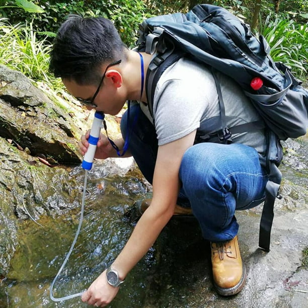 Filtro de agua de supervivencia: para outdoor, bushcraft, senderismo y  mochilero