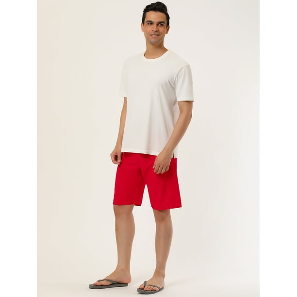 Pantalones cortos hombre color red