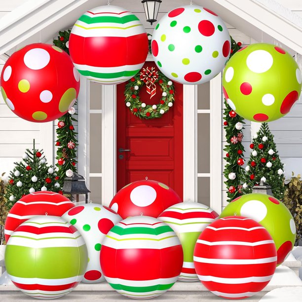 Decoraciones De Navidad Bolas De Navidad Gran Inflable Árbol De Navidad  Adorno Esferas Gigantes Decoración Del Hogar Juguete Para Año Nuevo Casa  Patio Jardín Fiesta Al Aire Libre T220929 De 11,65 €