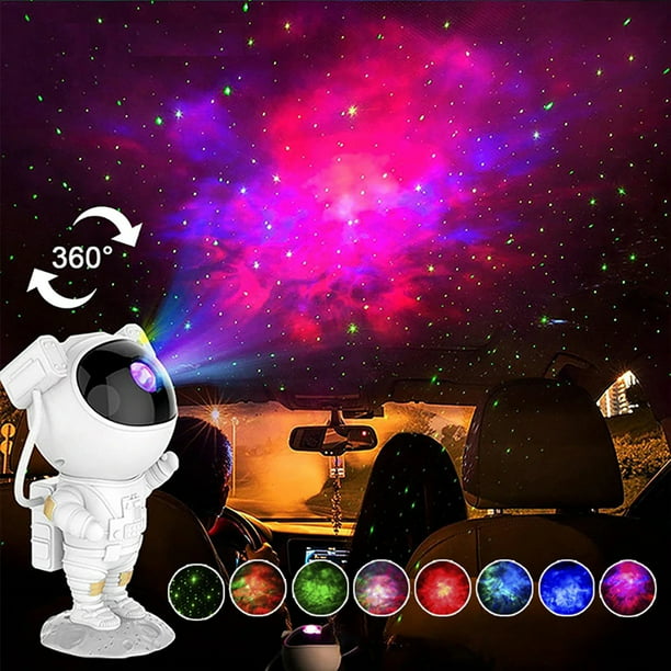 Lámpara de proyección de estrellas de astronauta, proyector de galaxia de  estrellas para dormitorio de niños, luces nocturnas de amte, adornos  decorativos
