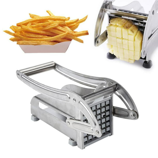  Wgwioo Cortador de papas fritas de grado comercial para fritas,  rebanador de papas fritas, máquina para hacer papas fritas, 0.18 pulgadas :  Hogar y Cocina