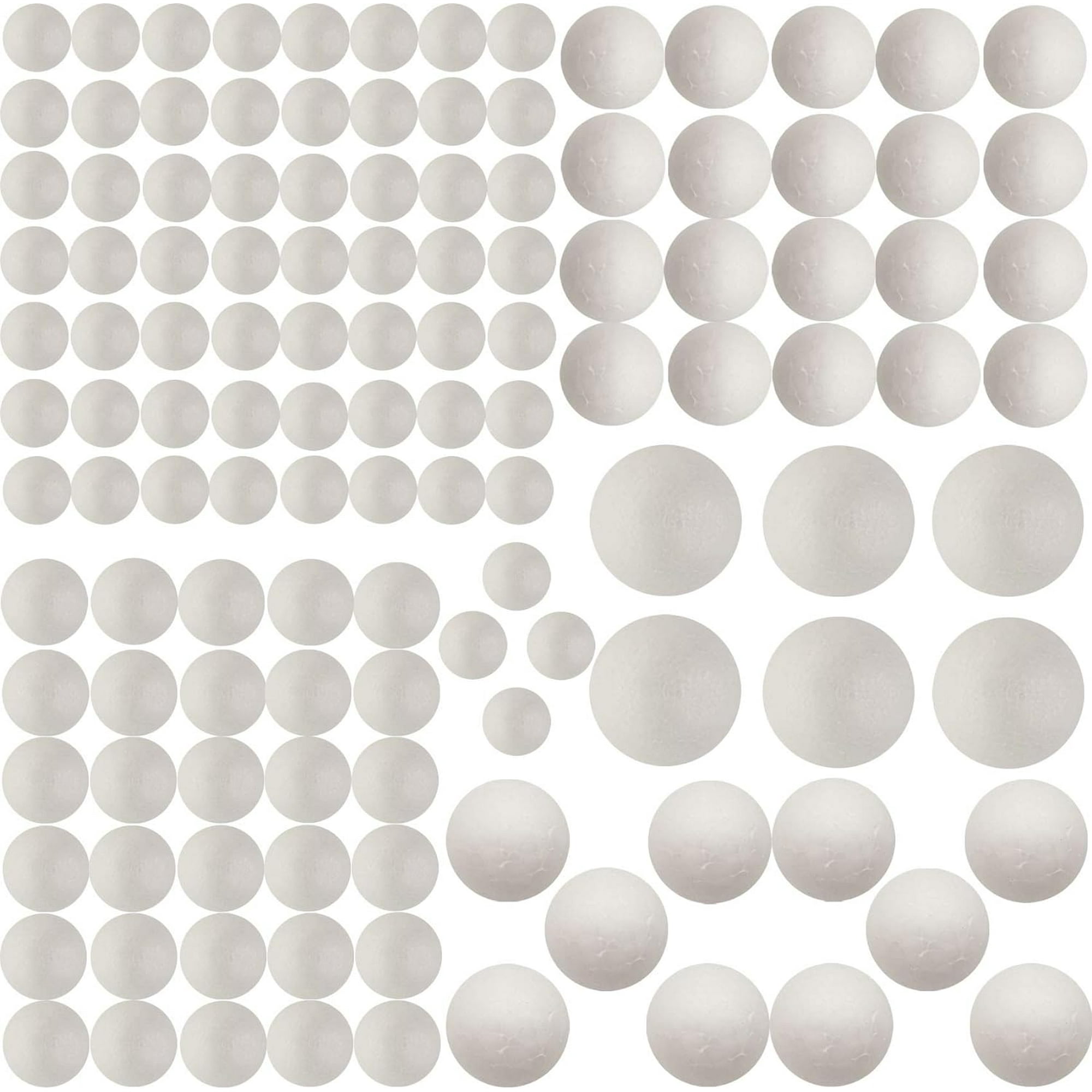 Paquete de 2 bolas de espuma para manualidades, esferas redondas de  poliestireno blanco de 6 pulgadas para proyectos de bricolaje, adornos,  modelado