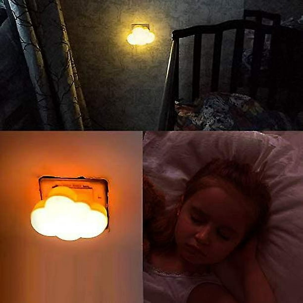Luz Nocturna De Nube Enchufe Eléctrico, Lámpara De Noche Infantil