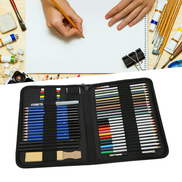 Kit De Lápices De Dibujo, Kit De Lápices De Dibujo Profesional Suministros  De Arte De Colores Portátiles Para Niños ANGGREK Otros