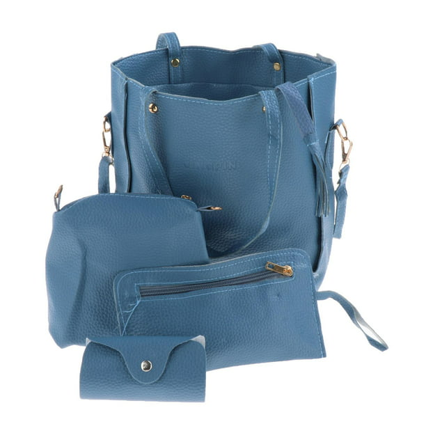 Bolsos de moda para mujer, cartera, bolsa de hombro, bolso de mano con asa  superior, juego de monedero, 4 piezas