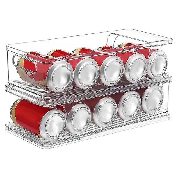 1 Contenedor De Almacenamiento Para Refrigerador, Organizador De Latas De  Refresco, Dispensador De Latas Apilable Para