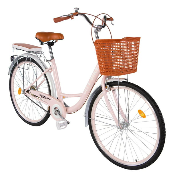 Bicicleta Urbana Clasica R26 Bicicleta Canasta Vintage rosa G XTREME DPBUBU | Walmart en línea