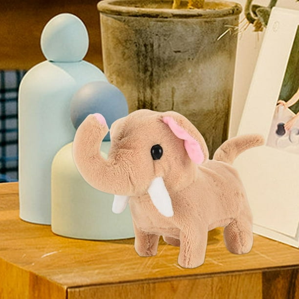 5 piezas de animales de peluche de elefante con bebés, mamá elefante con 4  peluches de bebé de felpa suave elefantes animales juego para suministros