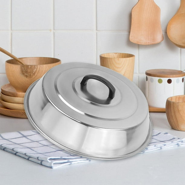 Tapa wok para ollas y sartenes, tapa de olla de acero inoxidable, tapa de  utensilios de cocina, tapa de repuesto para olla de cocina, tapa de sartén