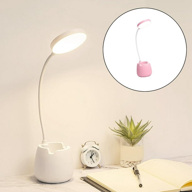 Lámpara de escritorio LED para niñas, de luz de lectura, control táctil  Rosa Sunnimix lámpara de escritorio de dormitorio