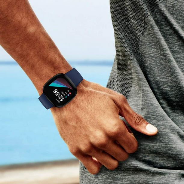 Reloj deportivo delgado de silicona correa suave para Fitbit Versa 2/Versa  lite/Versa