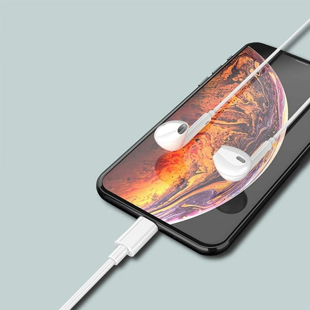 Auriculares estéreo con cable para iPhone 11, auriculares internos para  iPhone, con micrófono y control de volumen compatibles con todos los  dispositivos iOS Sincero Electrónica