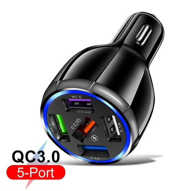 Cargador De Celular Auto 3.1 Amperes 3 USB Carga Rápida