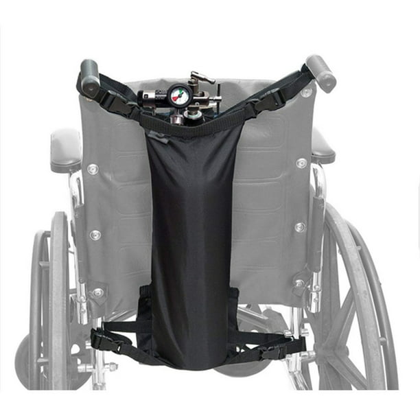 Soporte para tanque de oxígeno para sillas de ruedas Bolsa portátil para  cilindro de oxígeno Estuche de transporte con correas ajustables Se adapta  a cualquier silla de ruedas y a la mayoría
