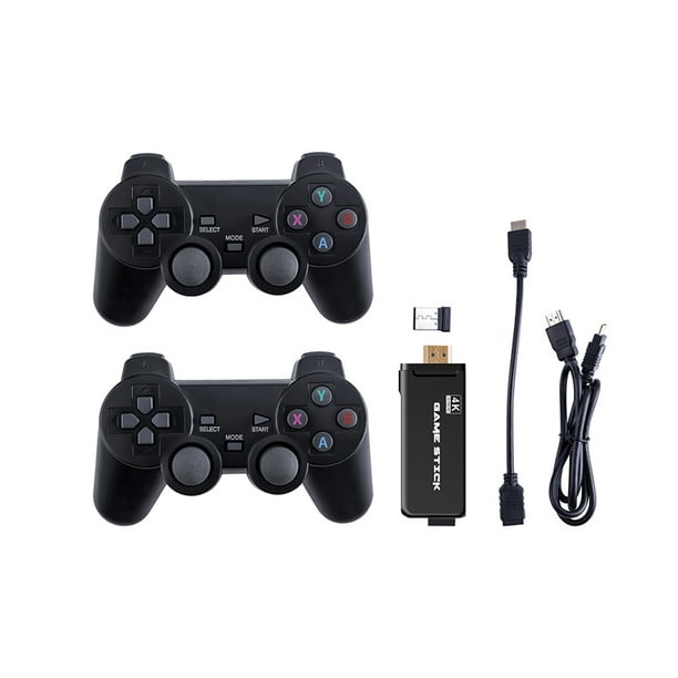 Consola de videojuegos 4K HDMI retro 10000 + juegos TV Stick 64G 2  controladores inalámbricos