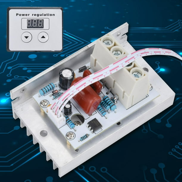 10000W AC 220V 80A SCR Regulador de voltaje digital para estufa eléctrica  Calentador de agua atenuador de luz en lámpara Control de velocidad Dimmer