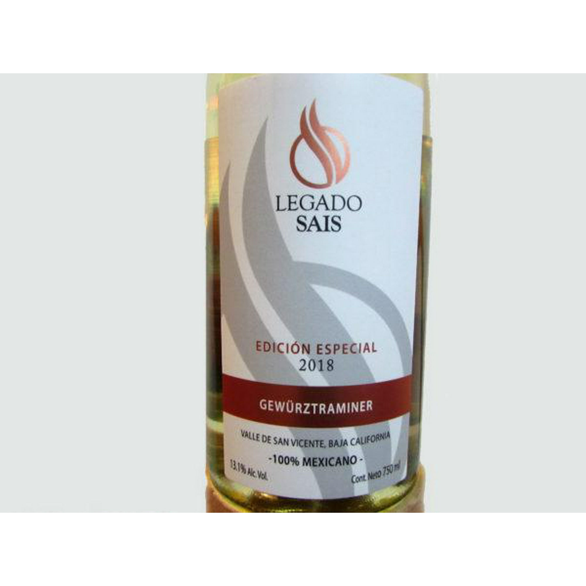 Vino Blanco Legado Sais Gewürztraminer 750ml. Vid Mexicana No aplica