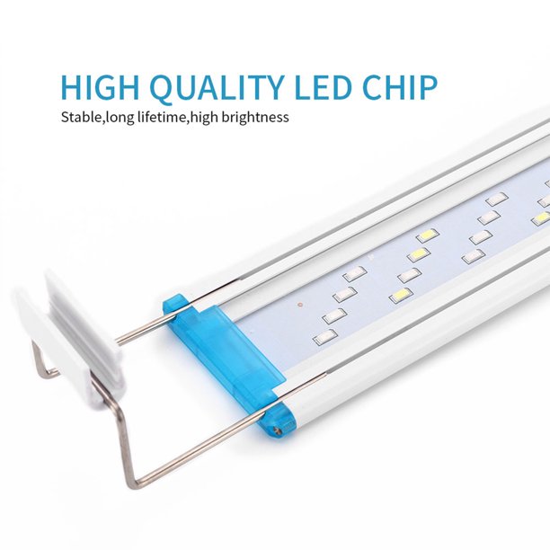 Barra de luz LED para acuario, lámpara con clip para pecera, iluminación  para cultivo de plantas (48 Ndcxsfigh Para estrenar