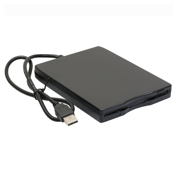  Unidad de disquete USB FDD externa de 1.44 MB para PC portátil,  disquete, portátil, portátil, disquete, negro, USB con reposapiés a prueba  de golpes : Electrónica