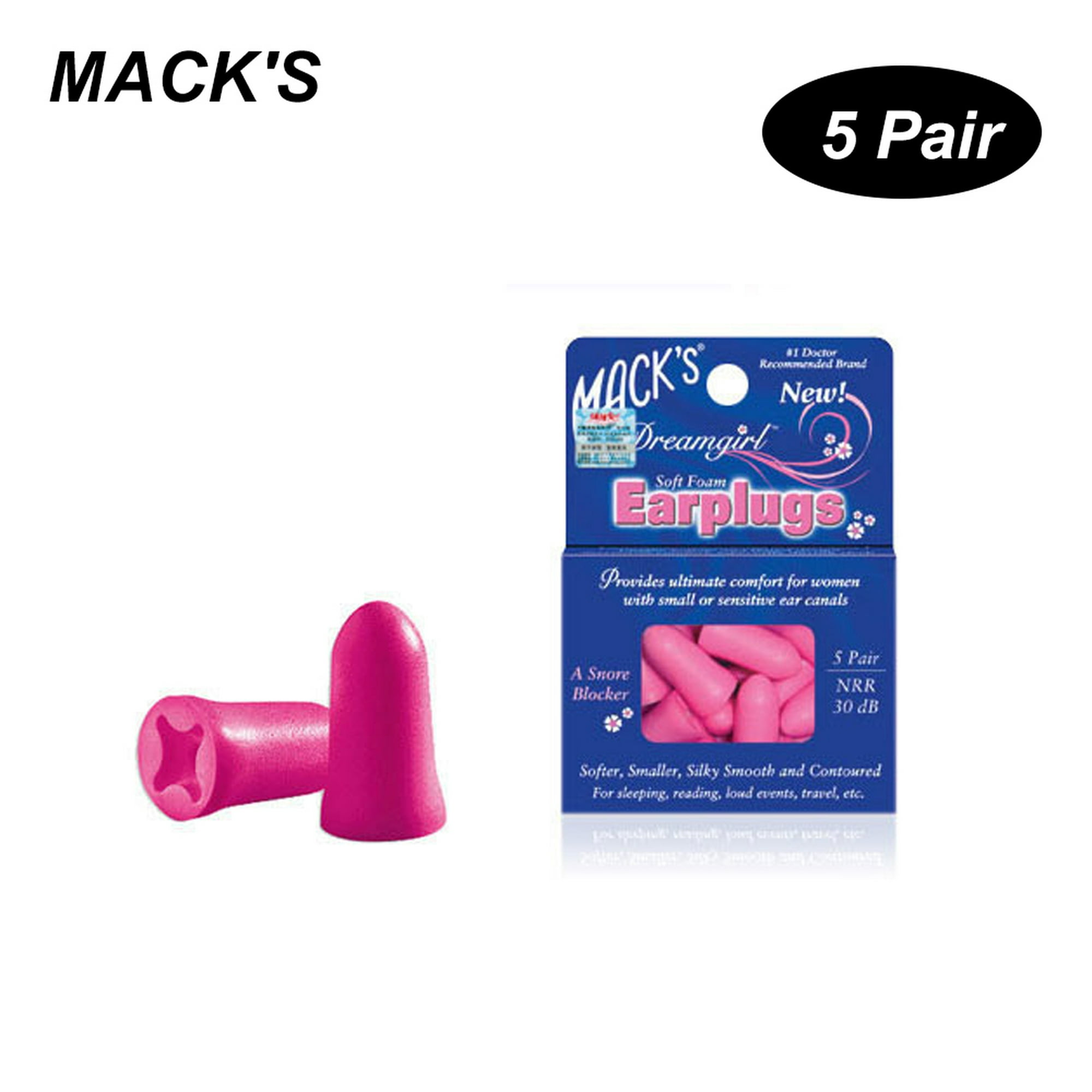 Macks Tapones Espuma Ruido 5 Pares.