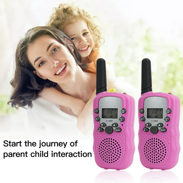 Walkie Talkie portátil de mano para niños, radios de 2 vías, 3 km