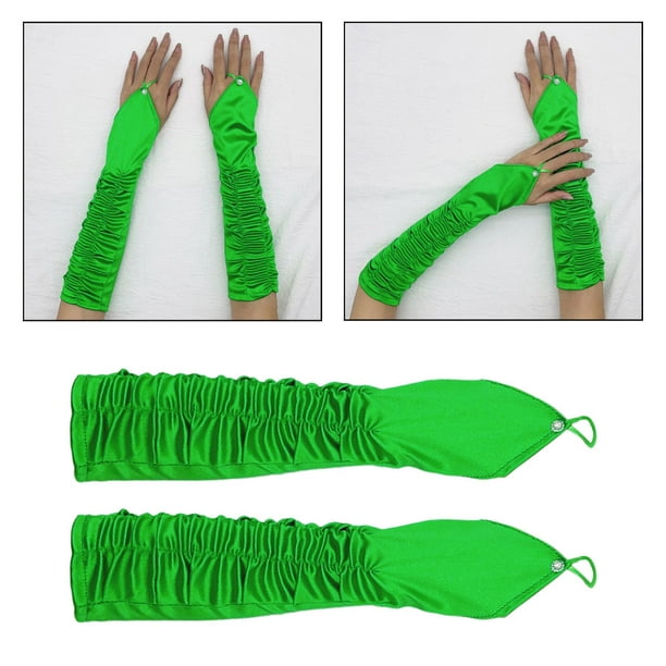 Guantes cortos verde - adulto : Accesorios,y disfraces originales baratos -  Vegaoo