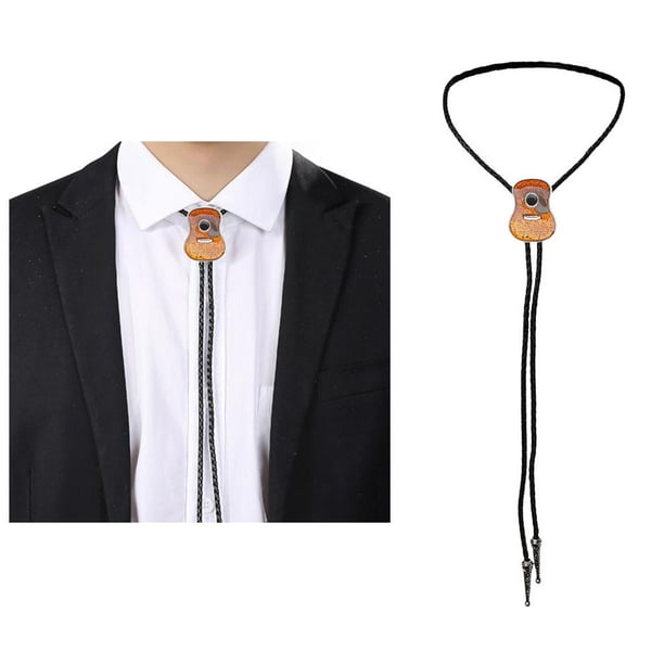 Collar de corbatas de vaquero americano, corbatas de Bolo para hombres, corbatas de con forma de gui Yinane Corbata Bolo para hombre | Walmart línea