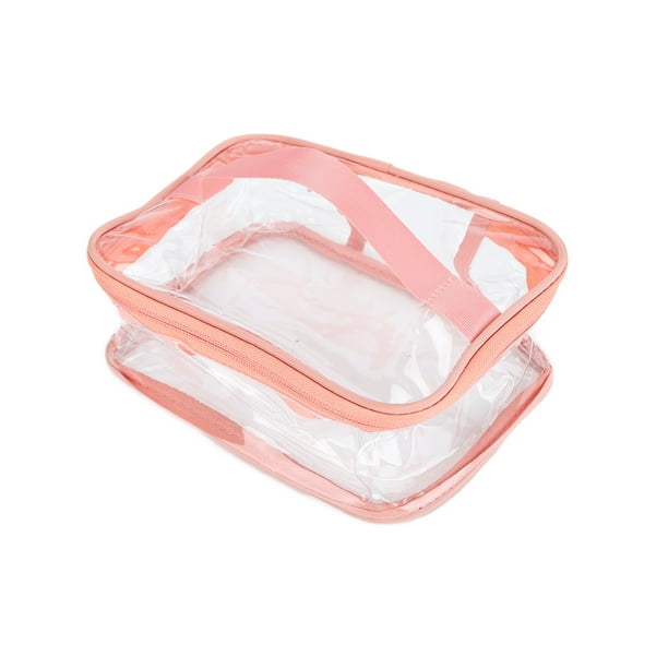 2pcs Bolsa De Aseo Transparente Para Viajes Aprobada Por La TSA Bolsa De  Líquidos Impermeable Bolsa De Maquillaje De Viaje De PVC Bolsa De Cosméticos