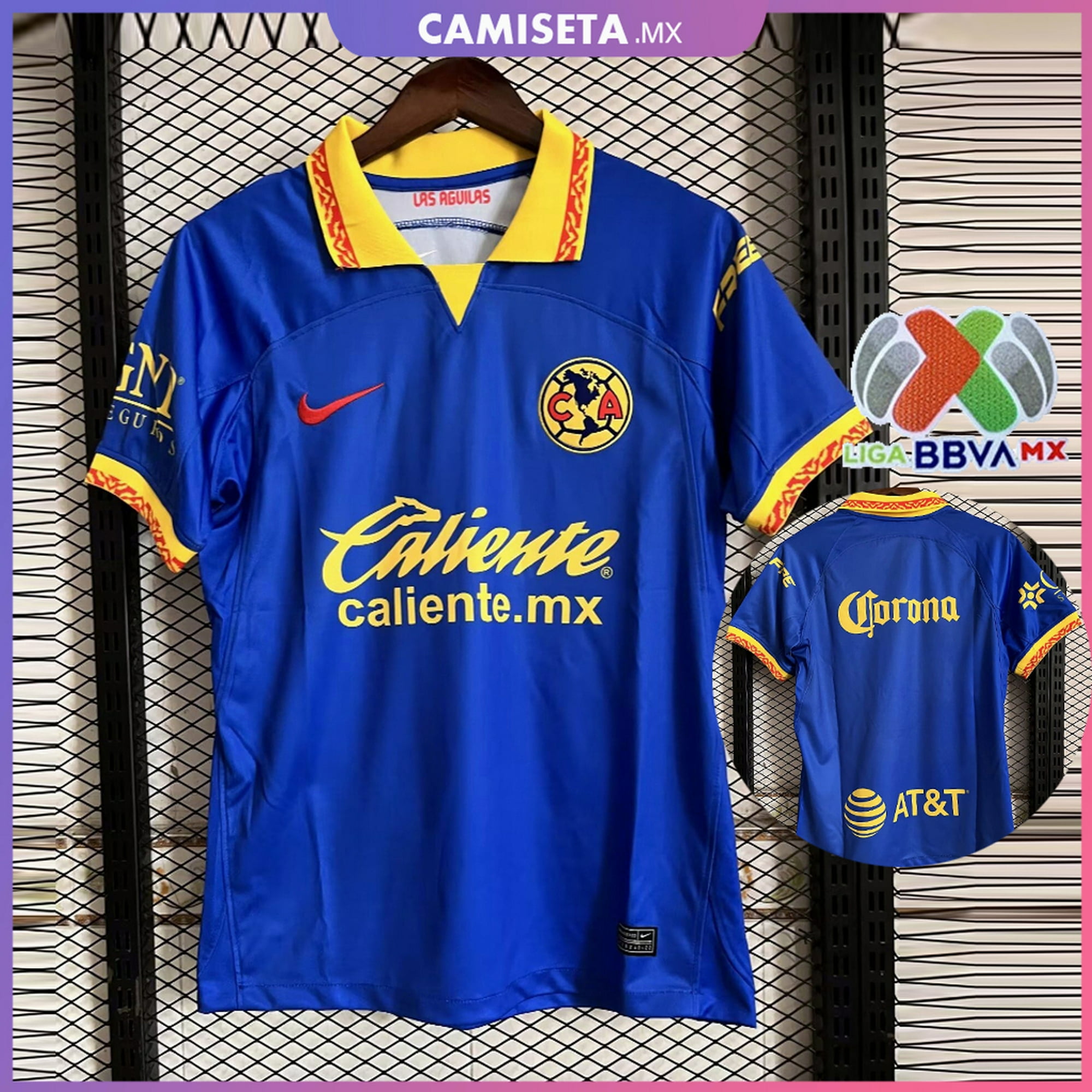 2023 2024 Jersey Club América Visita Camiseta de Fútbol Personalización