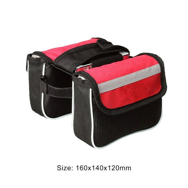  Bolsa para manillar de bicicleta, bolsa de bicicleta de calidad  premium, impermeable, soporte para teléfono, correas reflectantes,  accesorios de bicicleta, bolsa delantera para teléfono móvil, funda para  teléfono móvil : Deportes