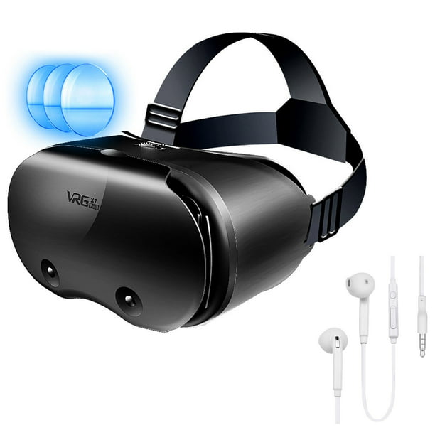 Auriculares de realidad virtual para iPhone y teléfonos Android, lentes de  realidad virtual con control remoto para teléfono inteligente Android