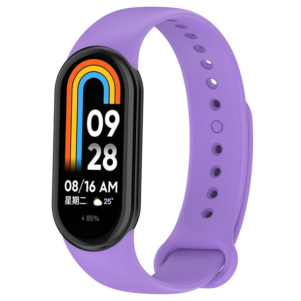 Reloj inteligente pulsera correa de silicona para Xiaomi Mi Band 8 Smart  Band (púrpura) Likrtyny Para estrenar