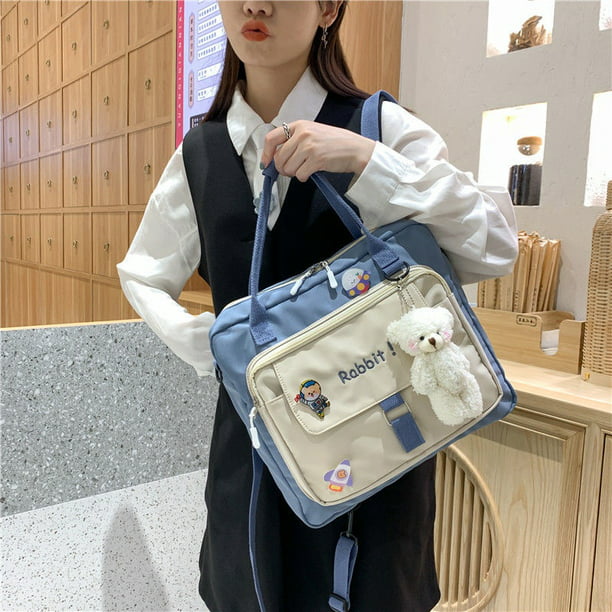 2023 Nueva bolsa de lona japonesa Bolso de mujer 2021 Nueva moda versátil  caja de almuerzo impresa Bolso conveniente Bolso de tela pequeña para niñas  para el trabajo
