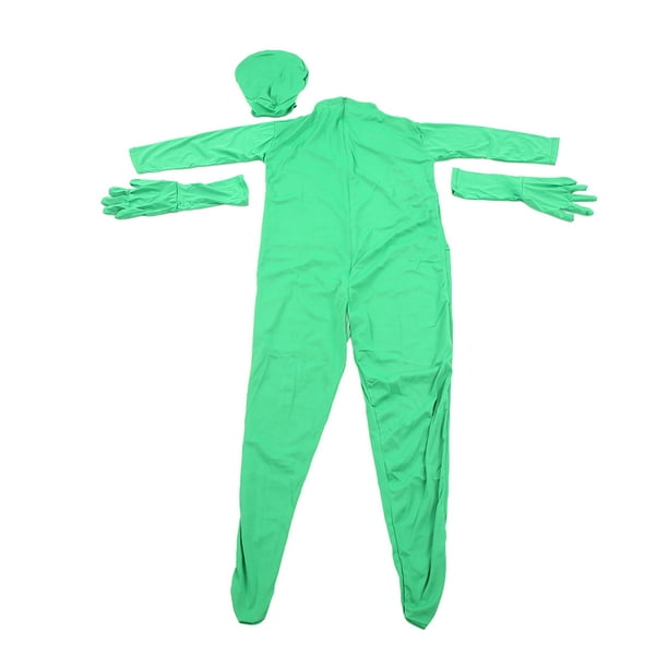 Traje verde de Chromakey para fotografía de cuerpo completo, mono