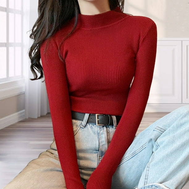 jersey rojo mujer