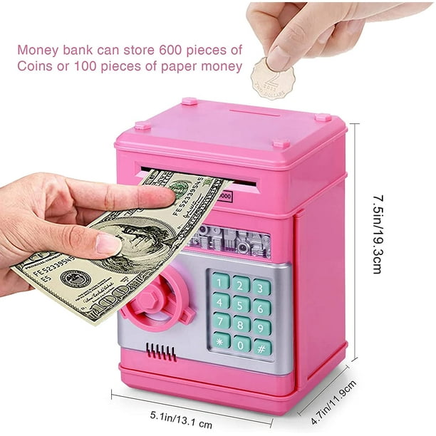 Hucha electrónica, papel de desplazamiento , caja de ahorro de dinero con  contraseña de cajero , reg Adepaton LT406-3