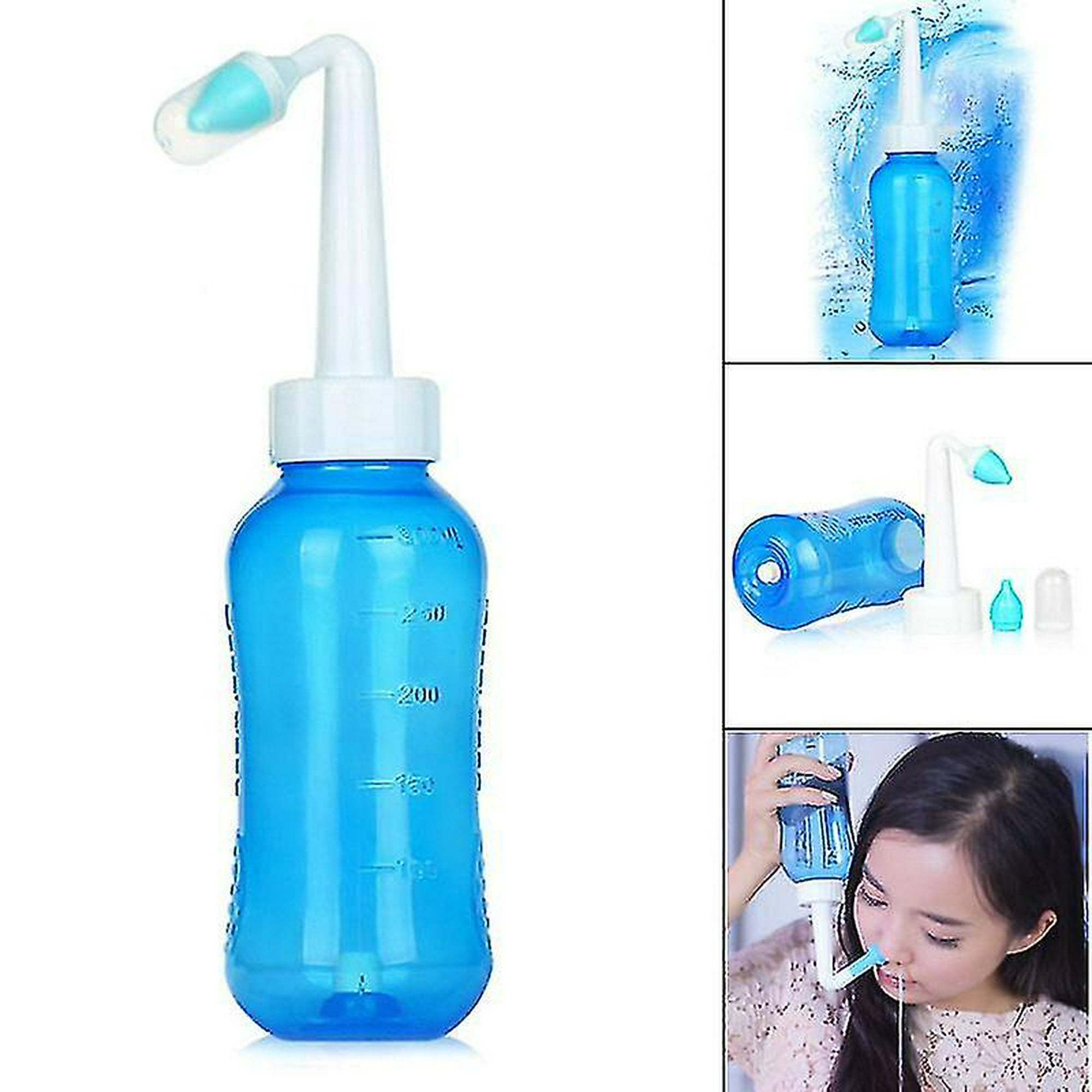 Botella de lavado nasal Neti Pot Sinus Enjuague botella Limpiador
