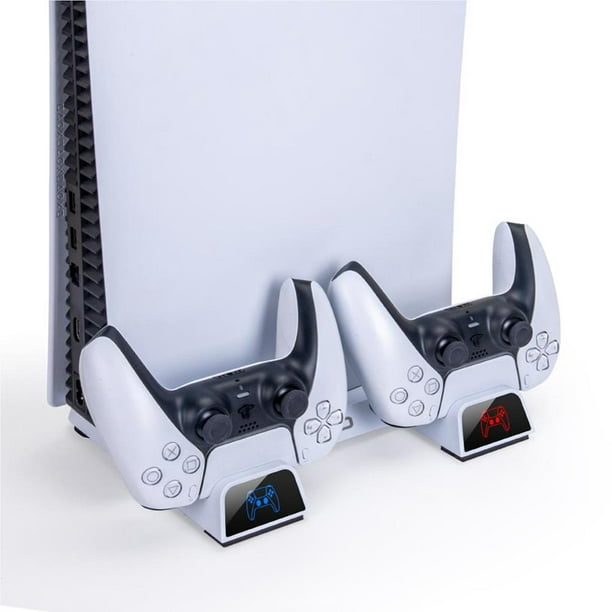 Ventilador de refrigeración PS5 para consola PS5 Playstation 5, estación de  carga dual del controlador PS5 con adaptador de CA rápido 5V/3A, velocidad