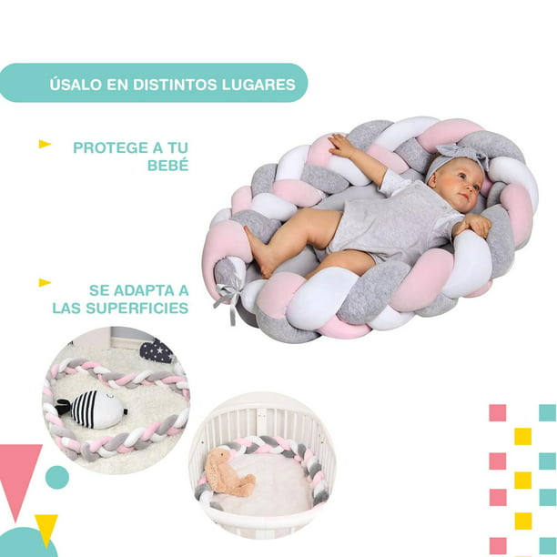 Comprar Almohada Crown para bebé en cuna, almohada para recién nacido,  cojín de seguridad cómodo ajustable, protección para la cabeza de bebés