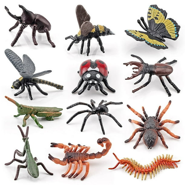 Juguete de insectos, juguete de insectos de simulación de 6 piezas Figura  de insecto Modelo de insecto Características de vanguardia