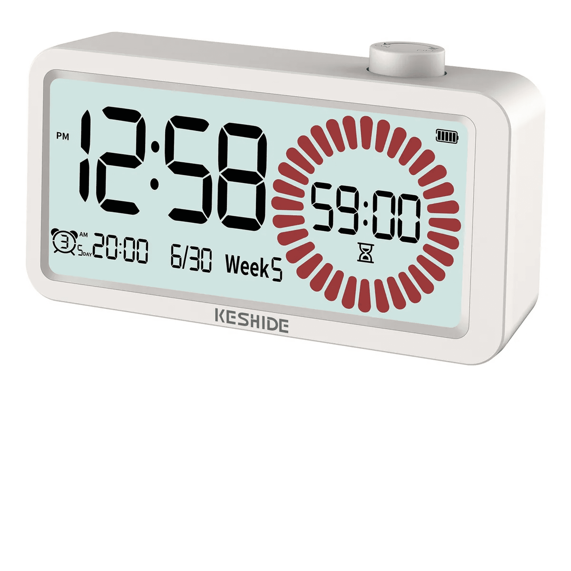 Temporizador visual para niños y adultos,emporizador digital xtellar blanco